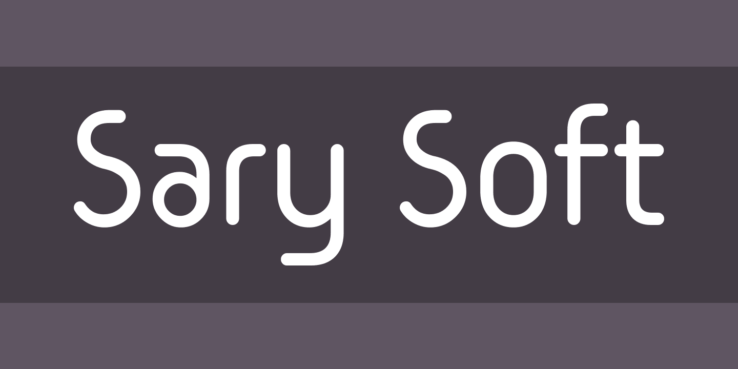 Schriftart Sary Soft